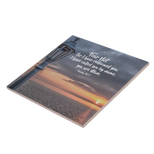 イザヤ43"1私はあなたを名前で呼んだ私は私のものだ タイル (側面)