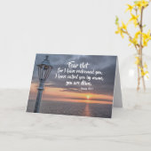 イザヤ43:1私はあなたを私の名前で呼びました カード (黄色い花)