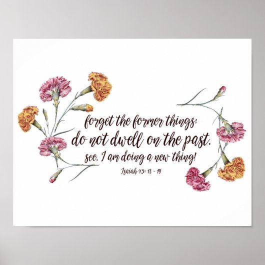 イザヤ43:18-19 ポスター (正面)