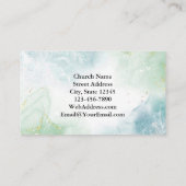 イザヤ43:19わたしは新しいものを教会のチラシにするであろう 名刺 (裏面)