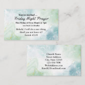 イザヤ43:19わたしは新しいものを教会のチラシにするであろう 名刺 (正面/裏面)