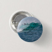 イザヤ43:2あなたがたは水を通り抜ける時 缶バッジ (正面&裏面)