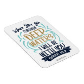 イザヤ43:2あなたがたは深いの水を通って行く マグネット (右側)