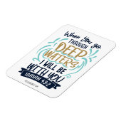 イザヤ43:2あなたがたは深いの水を通って行く マグネット (左側)