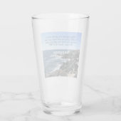 イザヤ43:2わたしはあなた方と一緒にいる海の写真 タンブラーグラス (裏面)