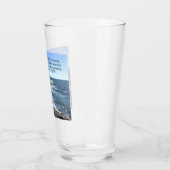 イザヤ43:2わたしはあなた方と一緒にいる海の写真 タンブラーグラス (左)