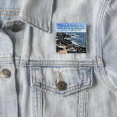 イザヤ43:2わたしはあなた方と一緒にいる海の写真 缶バッジ (インサイチュ)