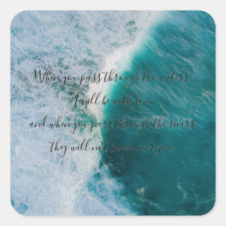 イザヤ43:2シール スクエアシール