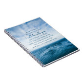 イザヤ43:2水を通る時 ノートブック (右側)