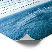 イザヤ43:2水を通る時 ポスター (角)