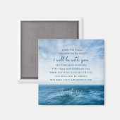 イザヤ43:2水を通る時 マグネット (正面/裏面)