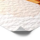 イザヤ43 2水彩母娘の海の景色 ポスター (角)