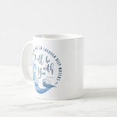 イザヤ43:2海波 コーヒーマグカップ (正面左)