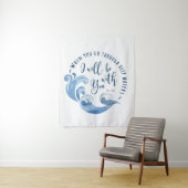 イザヤ43:2海波 タペストリー (インサイチュ)