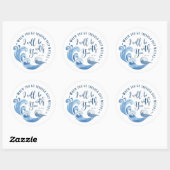 イザヤ43:2海波 ラウンドシール (シート)