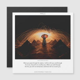 イザヤ43:2神の約束スクリピックス磁気カード マグネット招待状