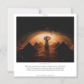 イザヤ43:2神の約束スクリピックス磁気カード マグネット招待状 (正面)