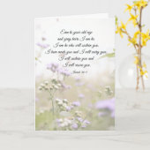 イザヤ46:4わたしは、あなたがたを守ろう カード (黄色い花)