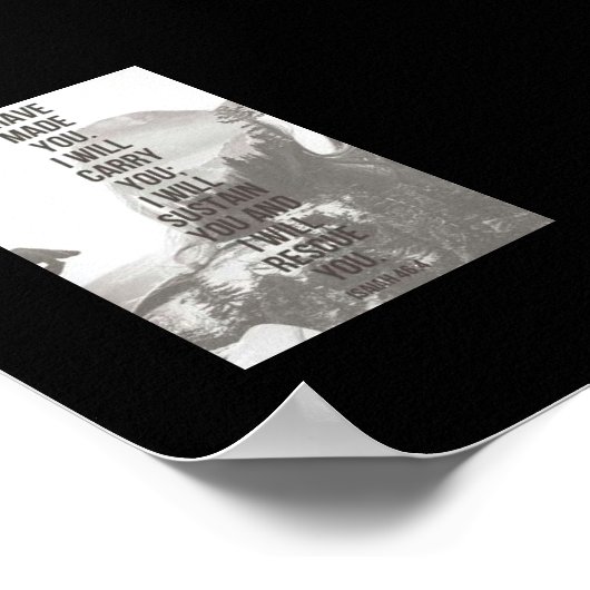 イザヤ46:4わたしは、あなたがたを造った ポスター (角)