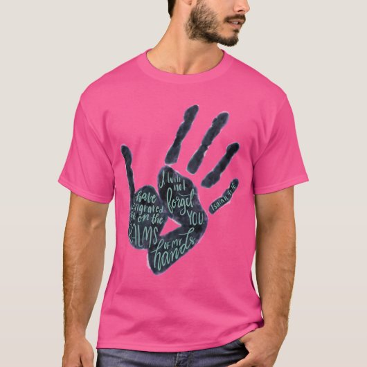イザヤ4916 – 手のひら Tシャツ (正面)