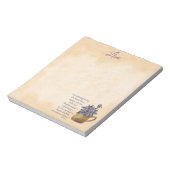 イザヤ49:15-16わたし忘れはフローラではない ノートパッド (回転)