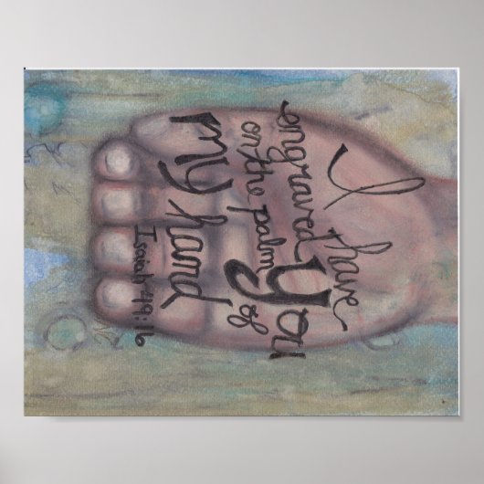 イザヤ49:16ポスター ポスター (正面)