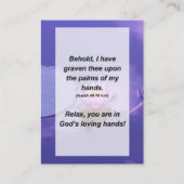 イザヤ49:16見よ，わたしはあなたを エンクロージャーカード (正面)