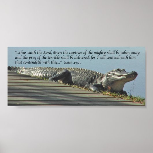 イザヤ49:25 ポスター (正面)