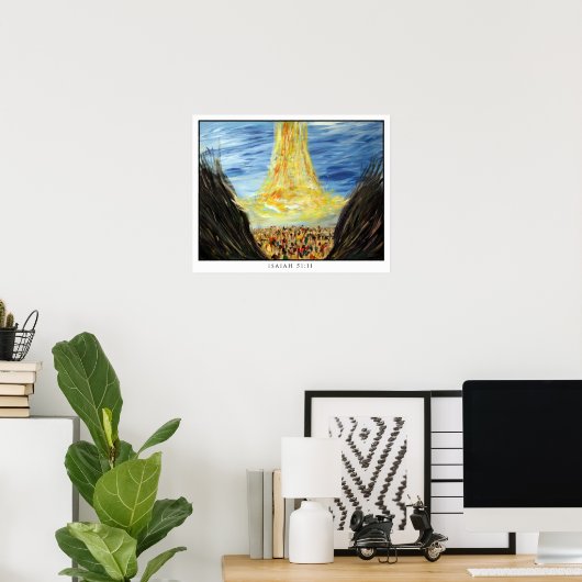 イザヤ51:11 ポスター (ホームオフィス)