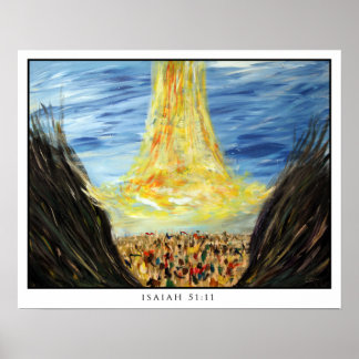 イザヤ51:11 ポスター
