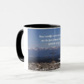 イザヤ52:7山の美しさは マグカップ (正面左)