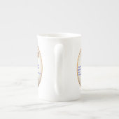 イザヤ52:7山の美しさ ボーンチャイナマグカップ (裏面)