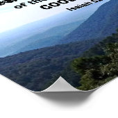 イザヤ52:7山の美しさ ポスター (角)