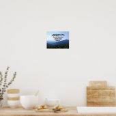 イザヤ52:7山の美しさ ポスター (キッチン)