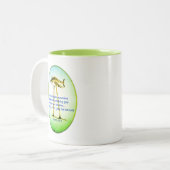 イザヤ52:7 – どのように山の上で美しい ツートーンマグカップ (正面左)