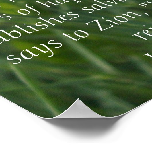 イザヤ52:7 ポスター (角)