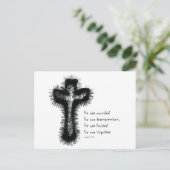 イザヤ53 – 十字架/キリスト教証人 ポストカード (スタンド正面)