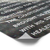 イザヤ53:2-3 ポスター (角)