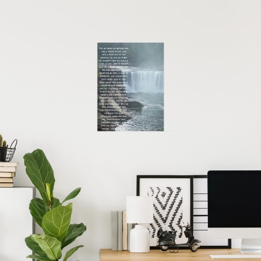 イザヤ53:2-3 ポスター (ホームオフィス)