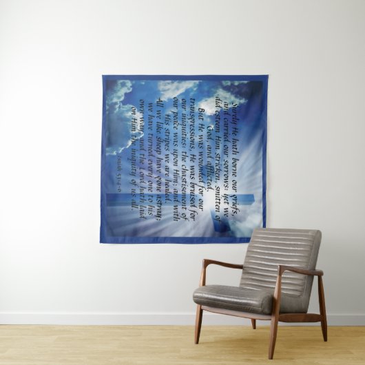 イザヤ53:4-6 タペストリー (インサイチュ(横))