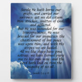 イザヤ53:4-6 フォトプラーク (正面)