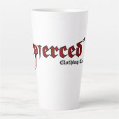 イザヤ53:5彼は刺された カフェラテマグ (正面)