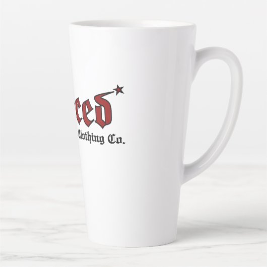 イザヤ53:5彼は刺された カフェラテマグ (右)