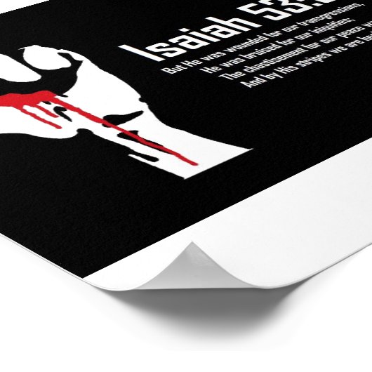 イザヤ53:5 ポスター (角)