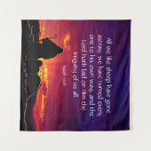 イザヤ53:6 タペストリー (正面(横))