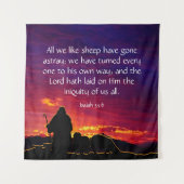 イザヤ53:6 タペストリー (正面)