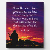 イザヤ53:6 フォトプラーク (正面)