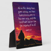 イザヤ53:6 フォトプラーク (側面)