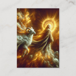 イザヤ53:6-7 KJVカード – 屠殺する子羊 名刺