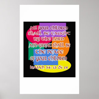 イザヤ54 13 & 14 ポスター